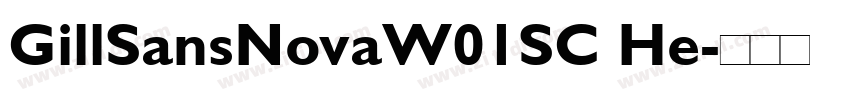GillSansNovaW01SC He字体转换